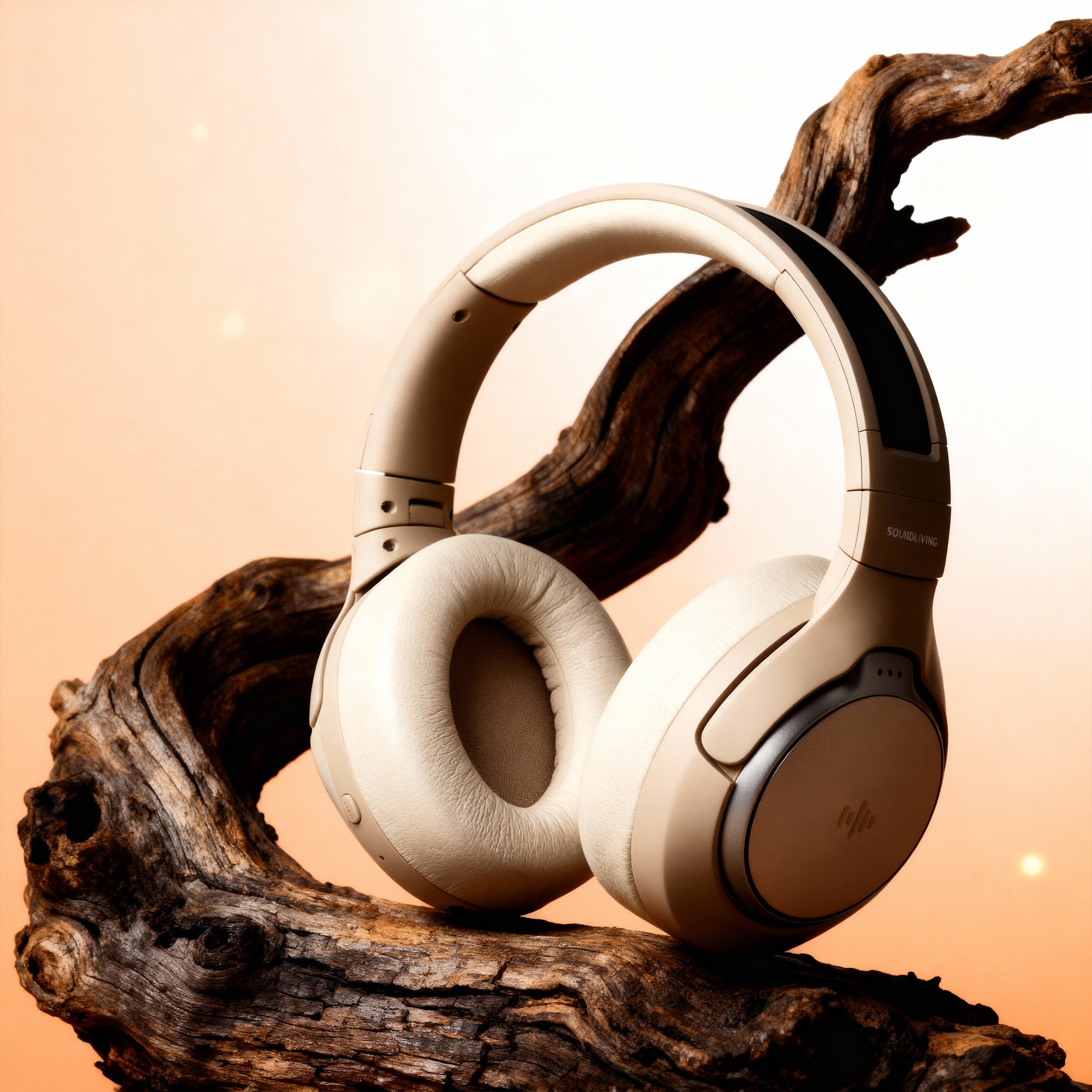 Solar Over-Ear-Kopfhörer beige